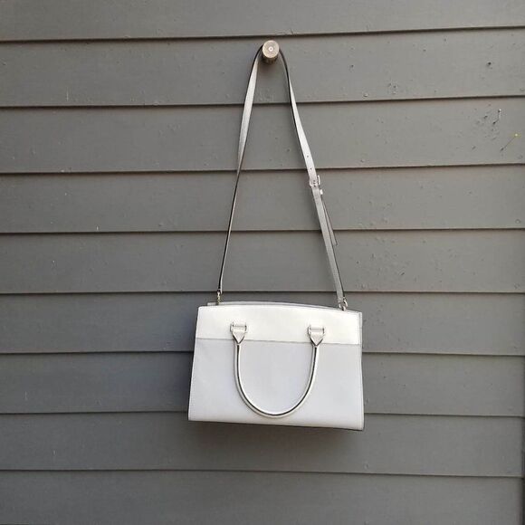 Iconic Kate Spade Gray Cameron Street Candace Leather Satchel - Picture 4 of 13
